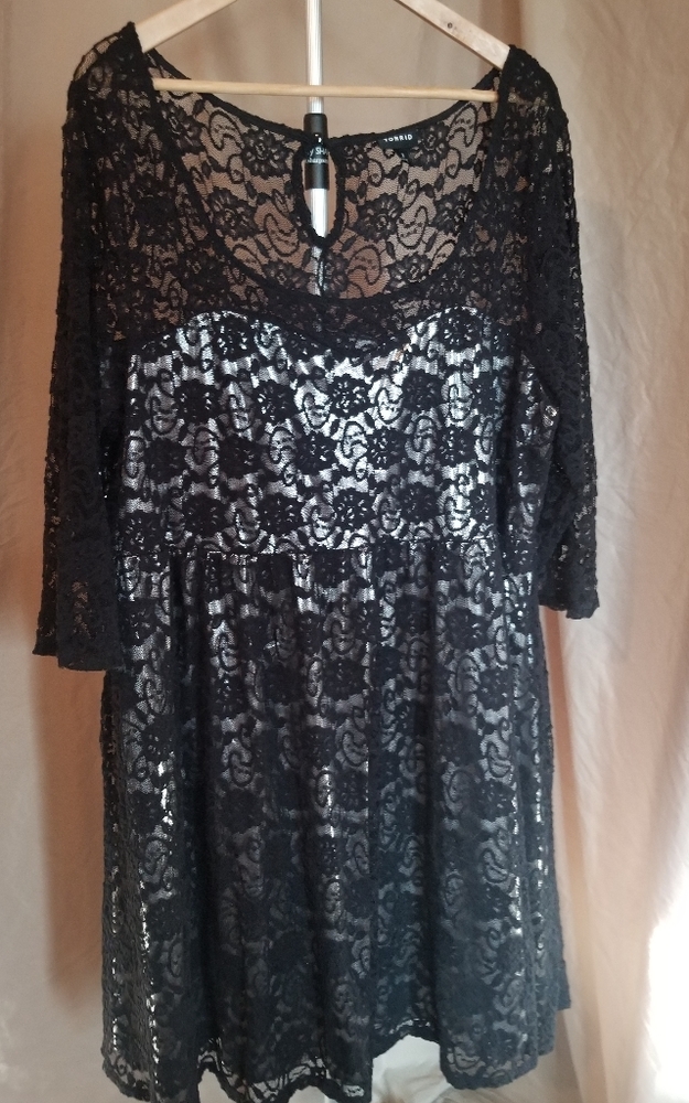 Torrid  black lace dress